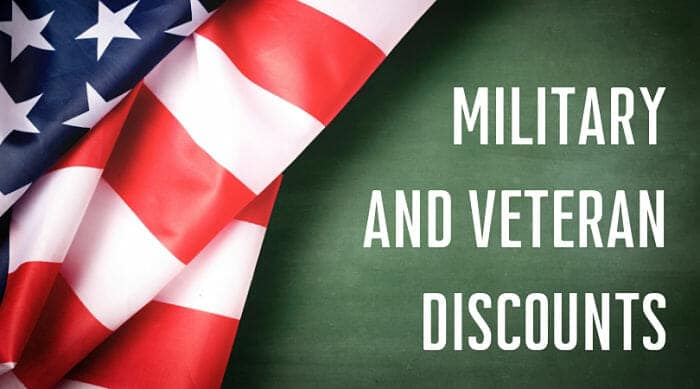 Military and Veteran Discounts